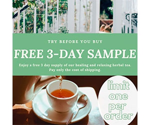 Free 3-Day Herbal Tea Sample Pack From PrayBiotics