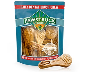Free Pawstruck Daily Dental Chew Brushes For Dogs