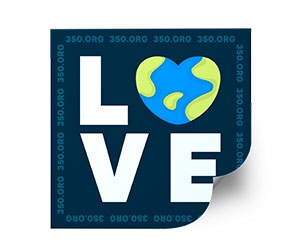 Free Love Earth Sticker