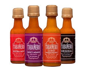 Free Tabanero Hot Sauce x4 Samples Pack