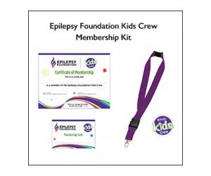 Free Epilepsy Foundation Kids Crew Membership Kit With Certificate, Pin And More
