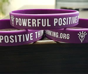 Free ”Power Positive Thinking” Wrist Band