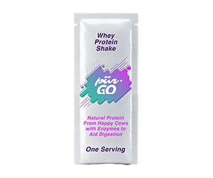 Free Protein Pur-Go Vanilla Whey Protein Powder Sachet Shake Sample