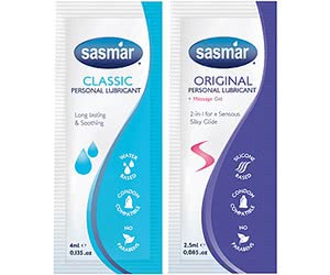 Free Sasmar x2 Personal Lubricant Samples