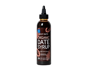 Free bottle of Just Date Syrup