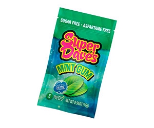Free Super Daves Mint Gum