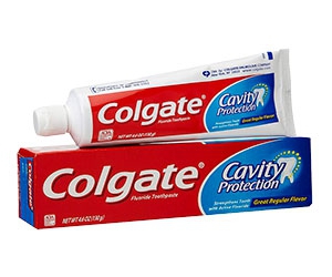 Free Sample of Colgate Fluoride Toothpast