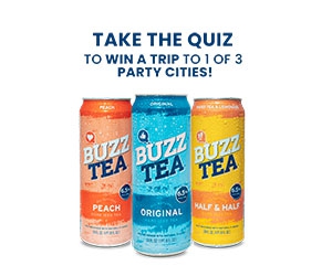 Win Buzz Hard Iced Tea + Trip To A Party City