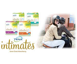 Free TENA Intimates Overnight Pads And Underwear With ProSkin Technology Trial Kit