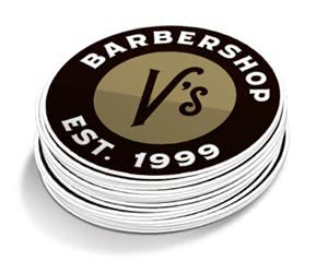Free V's Barbershop Sticker