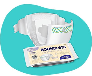 Free Boundless Size Youth Diaper Sample