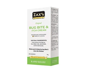 Free Zax's Bug Bite & Itch Cream Sample