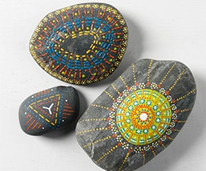Free Mandala Painted Rocks At Michaels