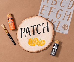 Free Pumpkin Patch Coaster Craft Kit