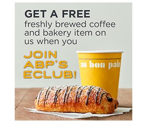 Free Au Bon Pain Coffee & Bakery Item