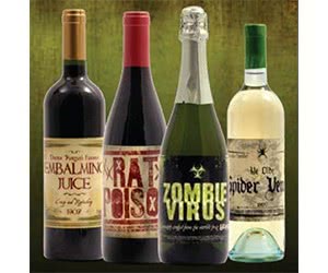 Free Halloween Wine Bottle Stickers