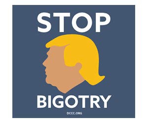 Free ”Stop Bigotry” Sticker