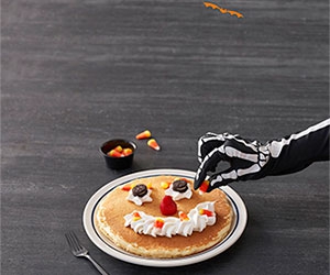 Free Halloween Scary Face Pancake for Kids at IHOP