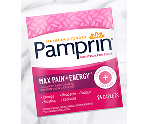 Free Pamprin Max Pain + Energy Sample