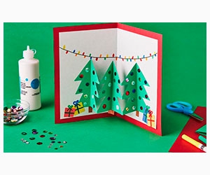 Free Pop-up Christmas Tree Card
