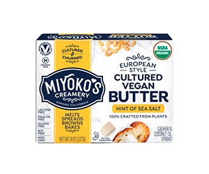 Free Organic European Style Cultured Plant Milk Butter Sample from Miyoko's Creamery