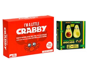 Free I'm A Little Crabby Game And Throw Throw Avocado Game From Exploding Kittens