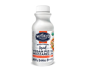 Free Bottle of Organic Liquid Vegan Pizza Mozzarella