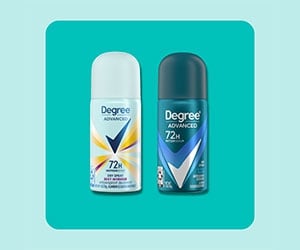 Free Sample of Degree Dry Spray Deodorant