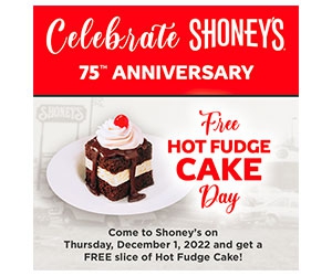 Free Hit Fudge Cake At Shoney's Restaurants