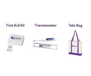 Free First Aid Kit, Thermometer, And Tote Bag From Novant Health