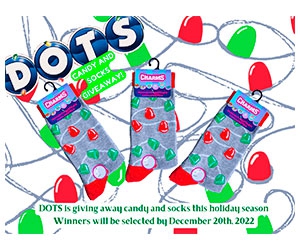 Free Holiday Socks From Dots