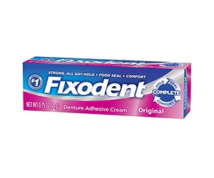 Free Fixodent Adhesive Cream Sample