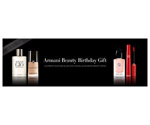 Free Armani Beauty Birthday Gift