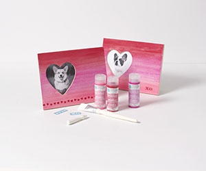 Free Watercolor Heart Frame Craft Kit