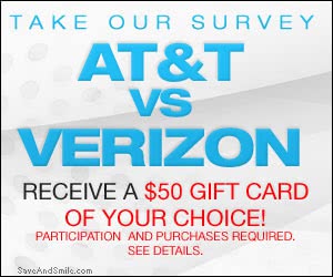 Free $50 AT&T or Verizon Gift Card