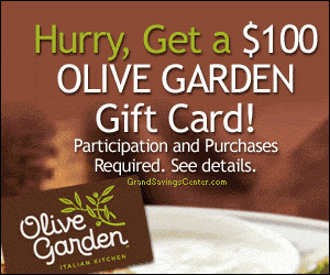 Free $100 The Olive Garden Gift Card