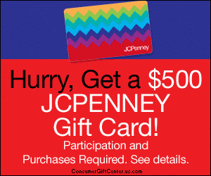 Free $500 JCPenney Gift Card