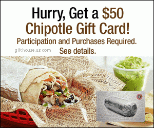 Free $50 Chipotle Gift Card