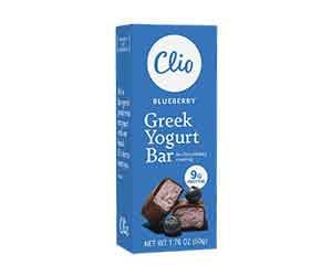 Free Clio Greek Yogurt Bars