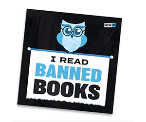 Free ”I Read Banned Books” Sticker
