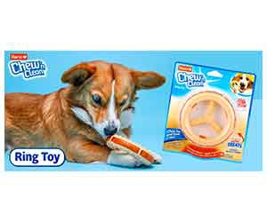 Free Chew 'n Clean Ring Dog Toy From Hartz