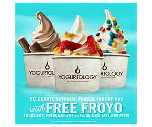 Free Yogurt At Yogurtology