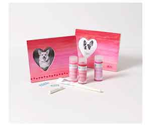 Free Watercolor Heart Frame Craft Event at Michaels