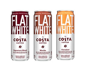 Free can of Flat White Ready to Drink Iced Coffee