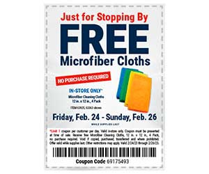 Free GRANT’S Microfiber Cleaning Cloths