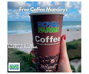 Free Coffee Mondays from Royal Farms