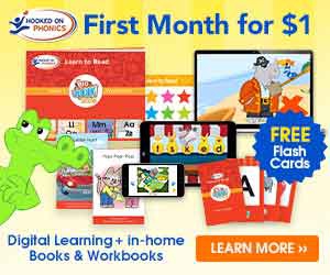Sign up and receive FREE Trial of Hooked on Phonics for $1
