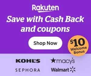 Join Rakuten (Get Cash Back) for free and get a $10 Rakuten Cash Bonus