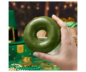 FREE green O’riginal Doughnut at Krispy Kreme
