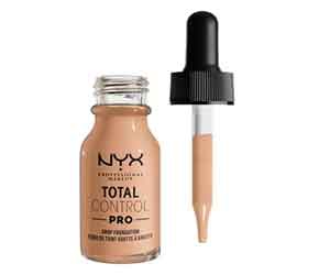 NYX Professional Makeup Total Control Pro Drop Skin-True Buildable Vegan Foundation at CVS Only $7.5 (reg $15.00)